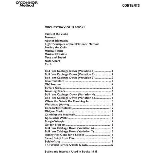 O'Connor Method Orchestra Buch 1 Noten Violine
