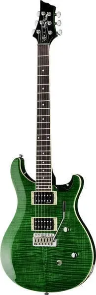Harley Benton Deluxe CST-24T E-Gitarre Emerald Flame Tremolo