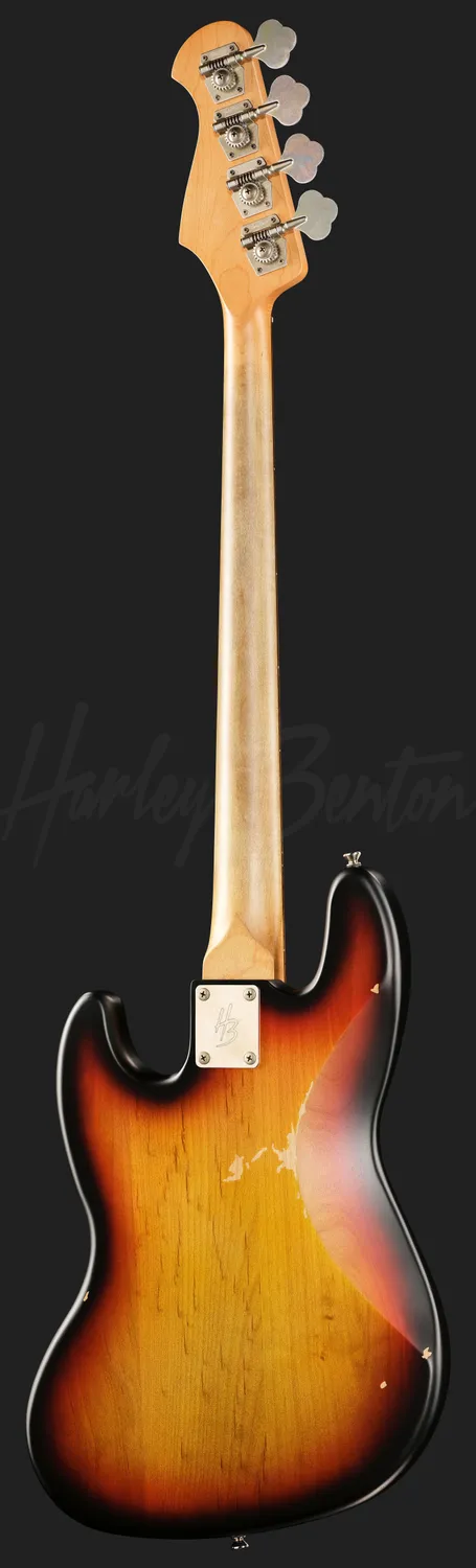 Harley Benton JB-62LA SB E-Bass Erle Sunburst