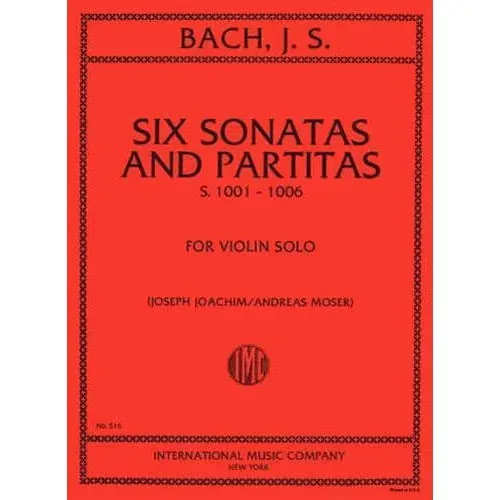 International Bach 6 Sonaten Partiten BWV1001-1006 Noten