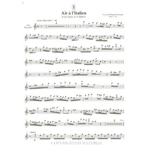 Suzuki Recorder School Vol 6 Blockflötennoten Alt Sopran