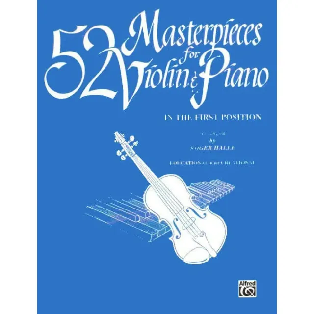 Alfred 52 Masterpieces Violinnoten Klavier Sammelband Klassik