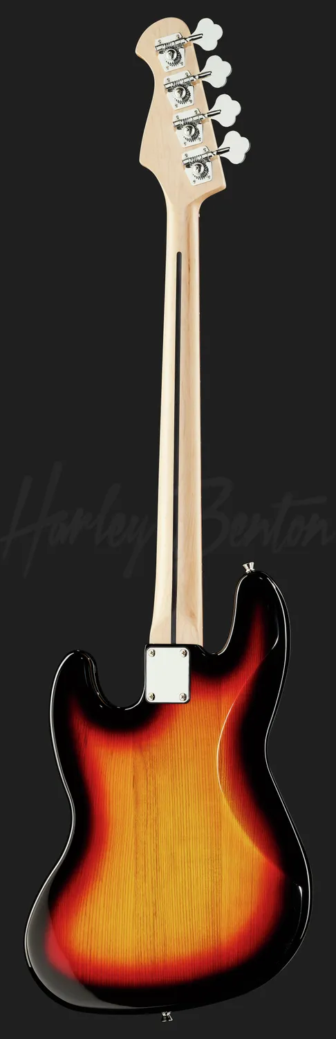 Harley Benton Vintage JB-75FL E-Bass Fretless Sunburst