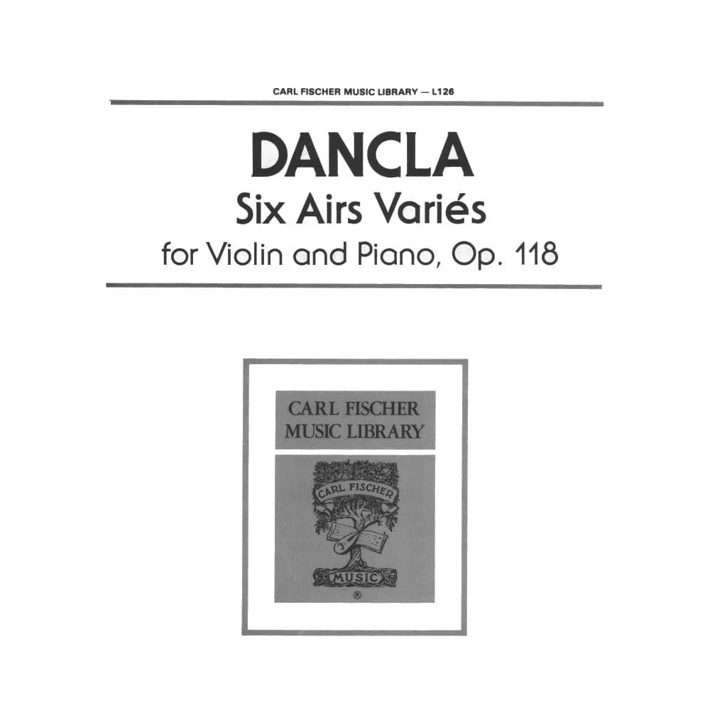 Carl Fischer Dancla 6 Airs Variés Op 118 Noten Violine