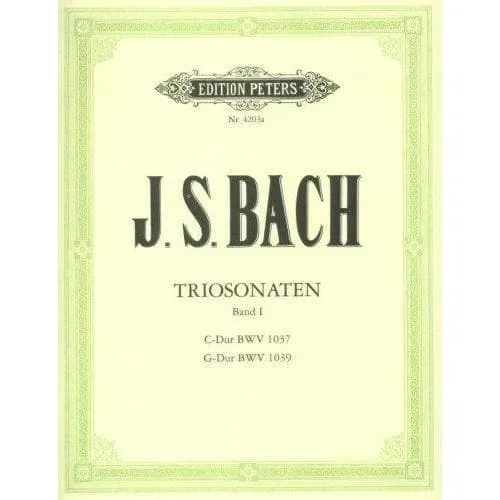 Bach Trio-Sonaten Vol 1 BWV 1037 1039 Noten 2 Geigen Klavier