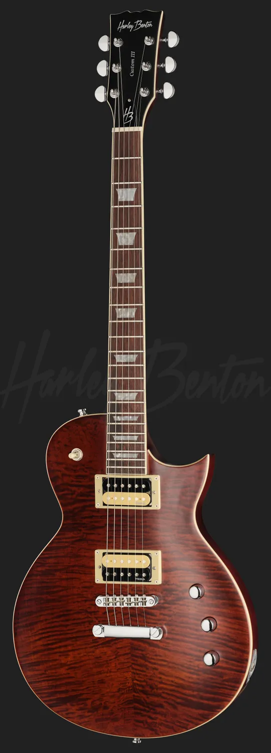 Harley Benton SC-Custom III E-Gitarre Satin Paradise Humbucker