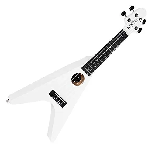 Rocktile FV-04 WH Sopran-Ukulele weiß Heavy-Design