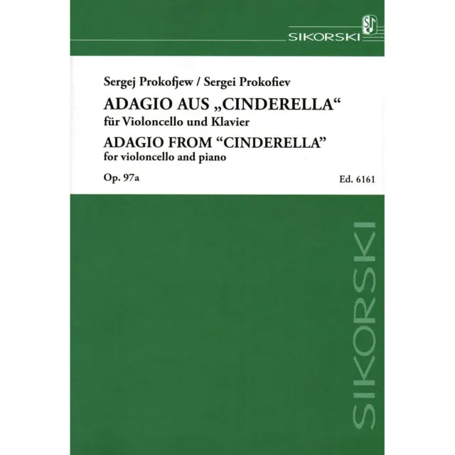 Sikorski Prokofjew Adagio Cinderella Noten Cello Klavier