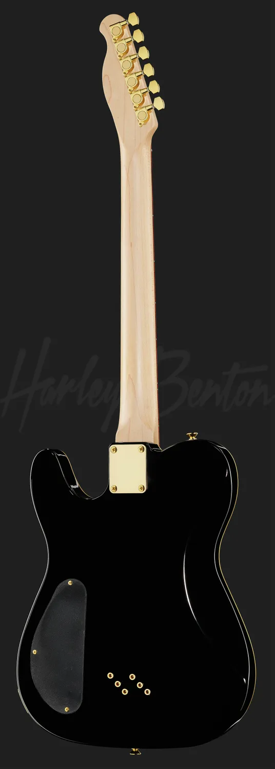 Harley Benton TE-40 TBK E-Gitarre Humbucker schwarz