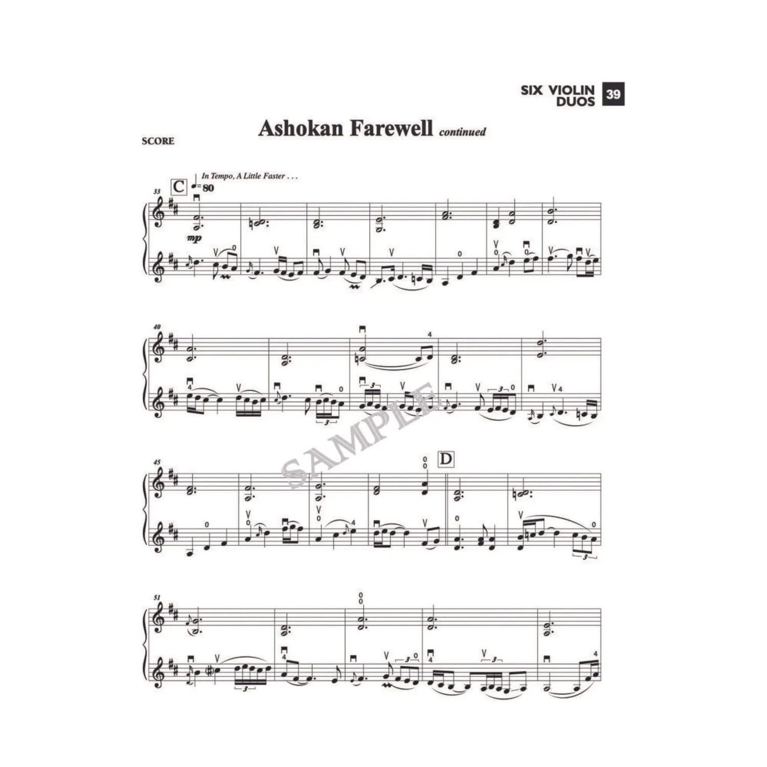 Shar Music Six Violin Duos O'Connor Violinduo-Noten Download für 2 Violinen