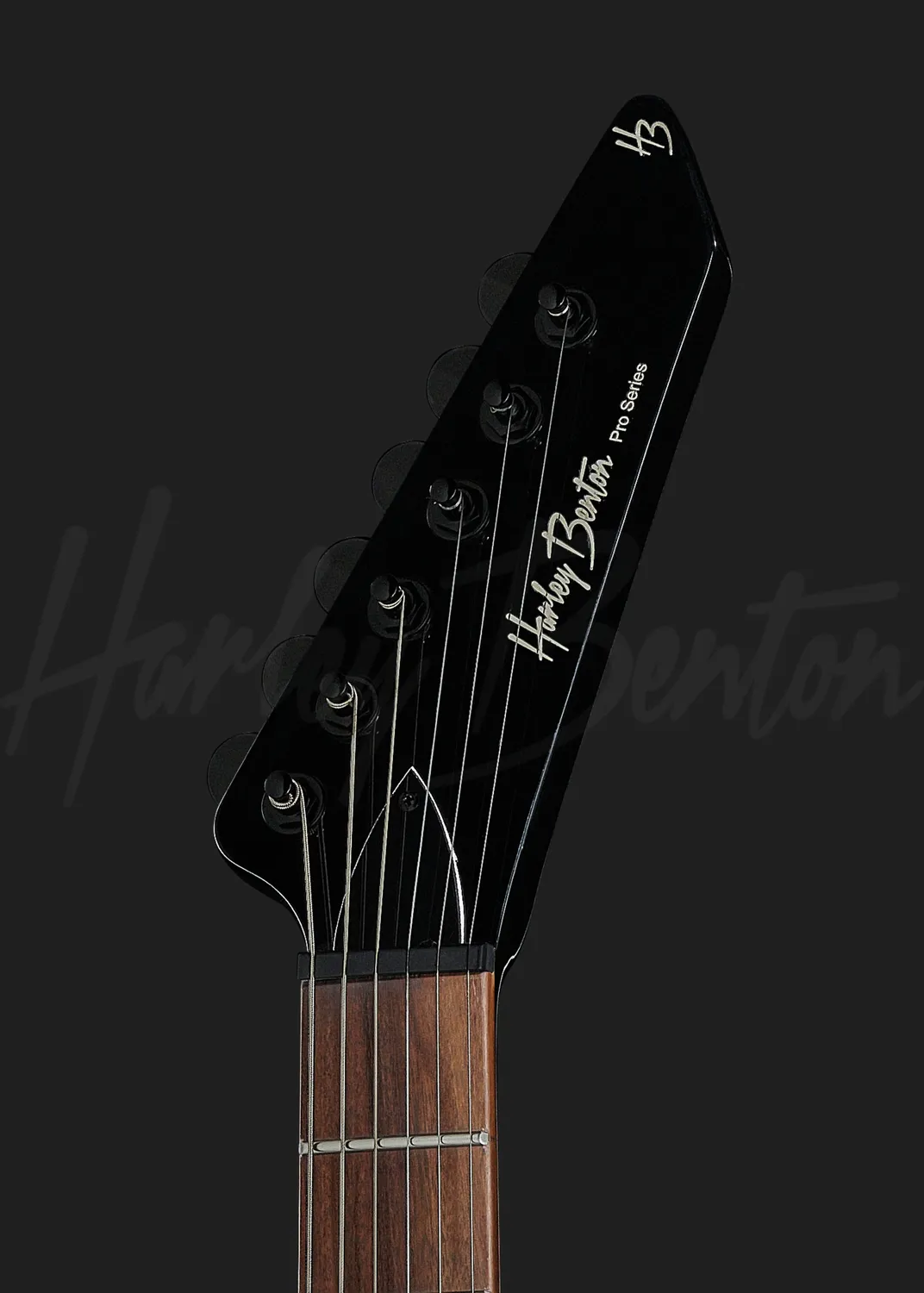 Harley Benton EX-84 Modern EMG E-Gitarre Schwarz aktiv