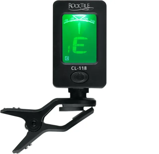Rocktile CL-118 Clip Tuner Stimmgerät chromatisch schwarz