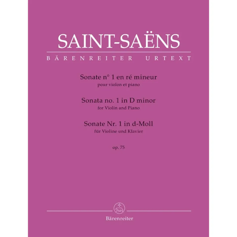 Bärenreiter Saint-Saëns Sonate Nr.1 Noten Violine Klavier Urtext
