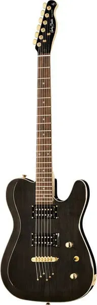 Harley Benton TE-40 TBK E-Gitarre Humbucker schwarz
