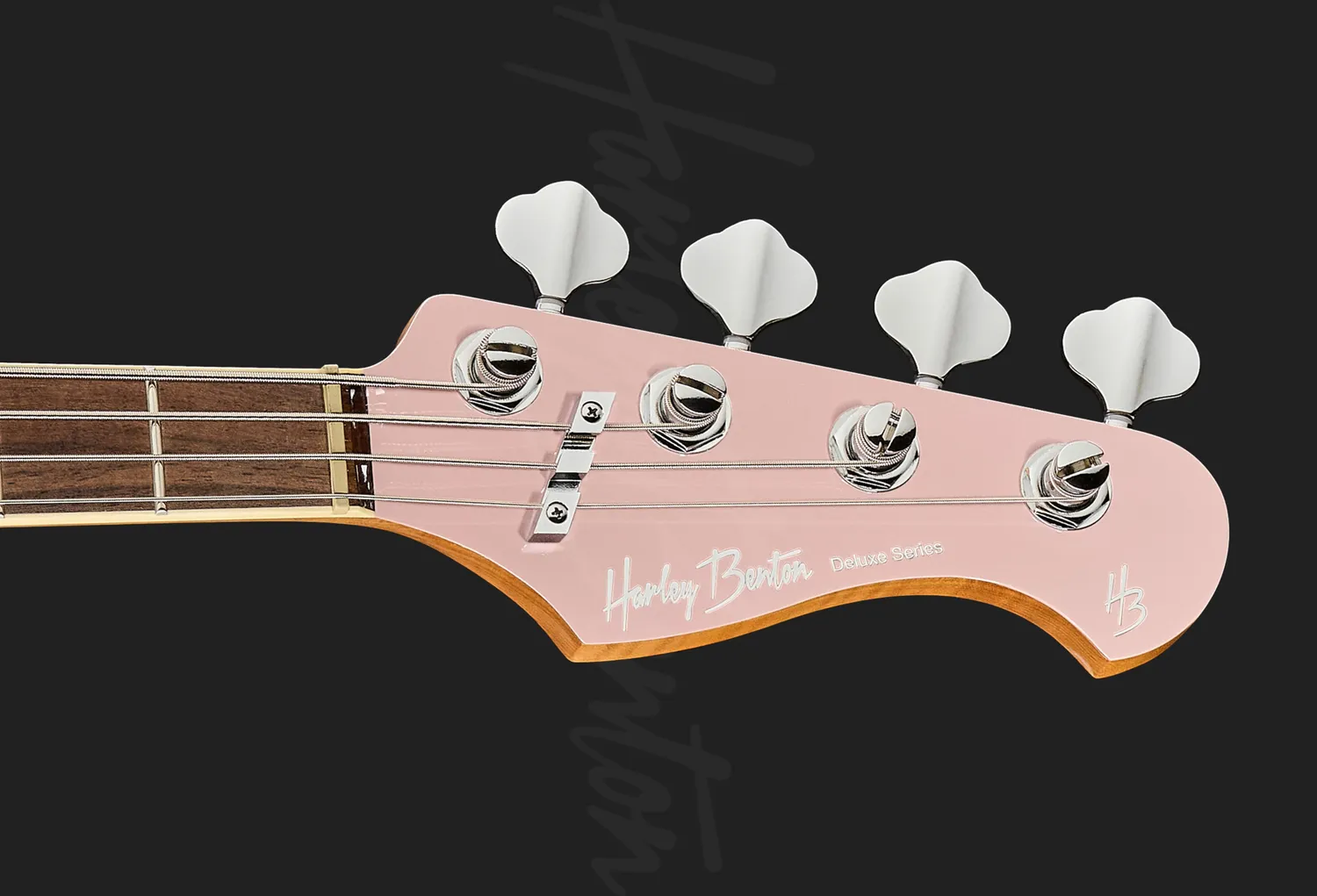 Harley Benton MV-4MSB E-Bass Shortscale Shell Pink