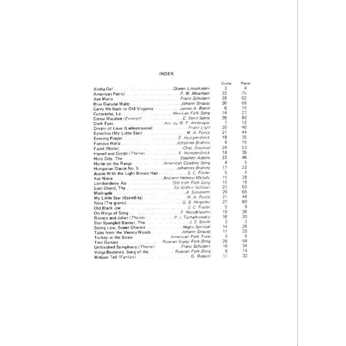 Perlman Let Us Have Music Vol.1 Violinennoten Klavier Anfänger