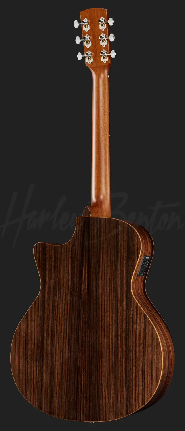 Harley Benton Custom Line CLG-70SR CE Westerngitarre Schwarz