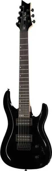 Harley Benton Rock R-457BK E-Gitarre 7-saitig schwarz