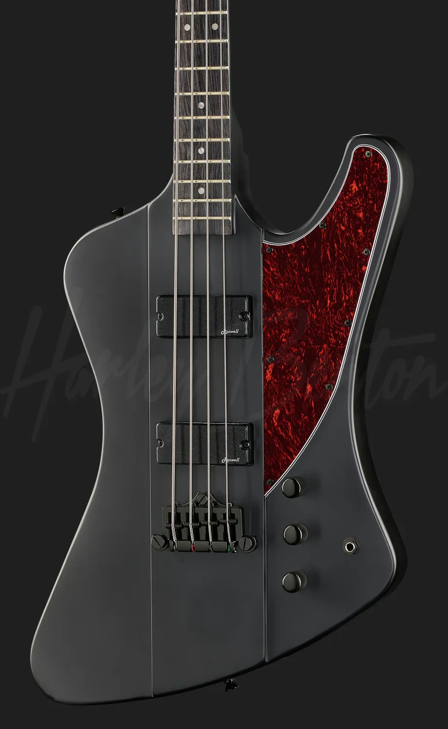 Harley Benton Tribute TB-70 SBK E-Bass Satin Black Aktiv
