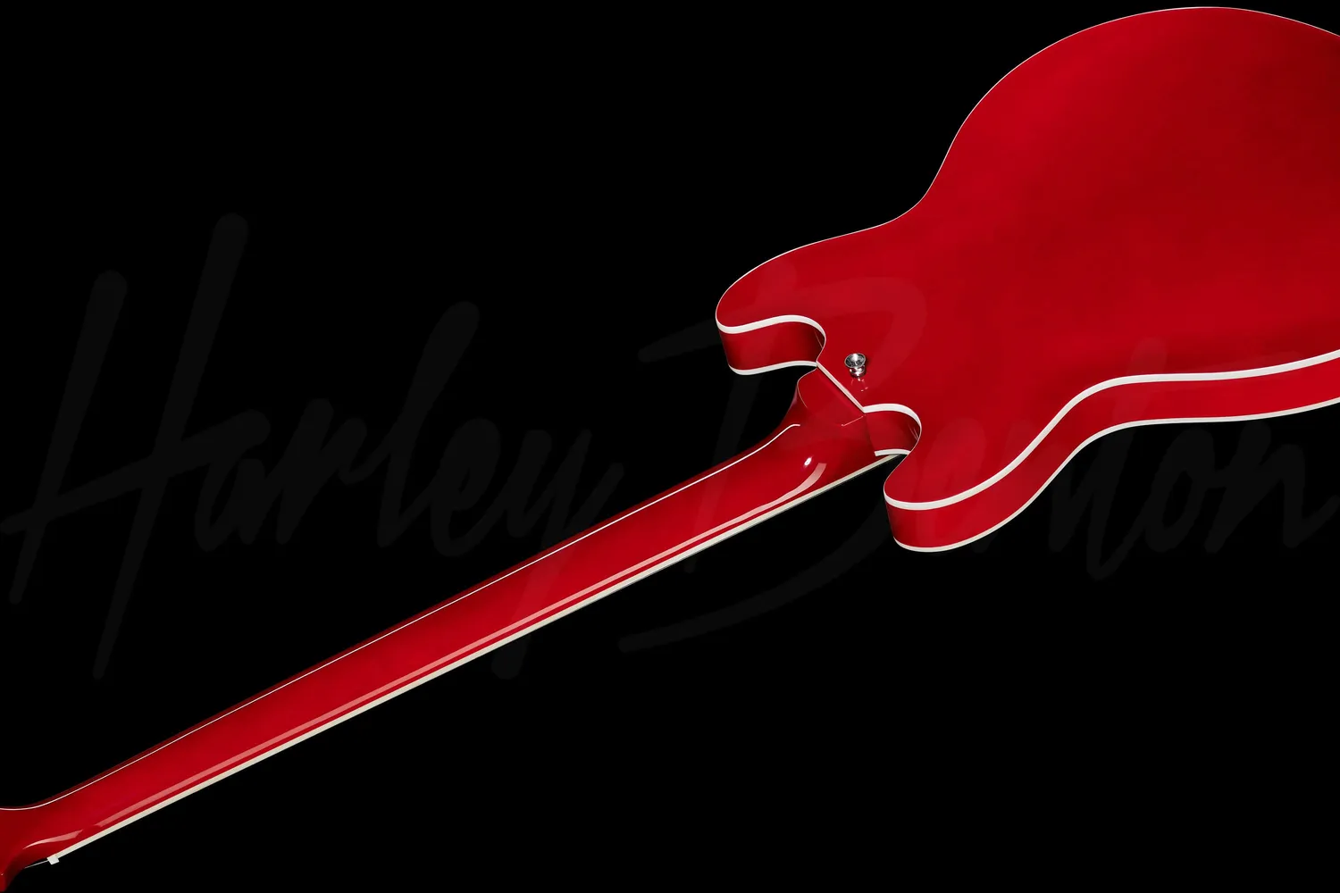 Harley Benton Vintage HB-50 Cherry Red Halbakustik-Bass Ahorn