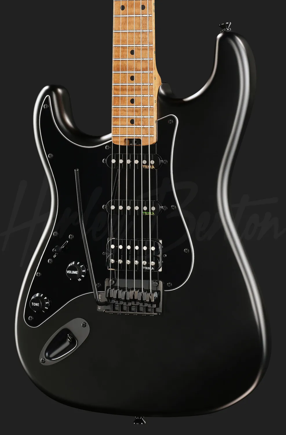 Harley Benton Deluxe ST-Modern Plus MN HSS LH SBK E-Gitarre links schwarz