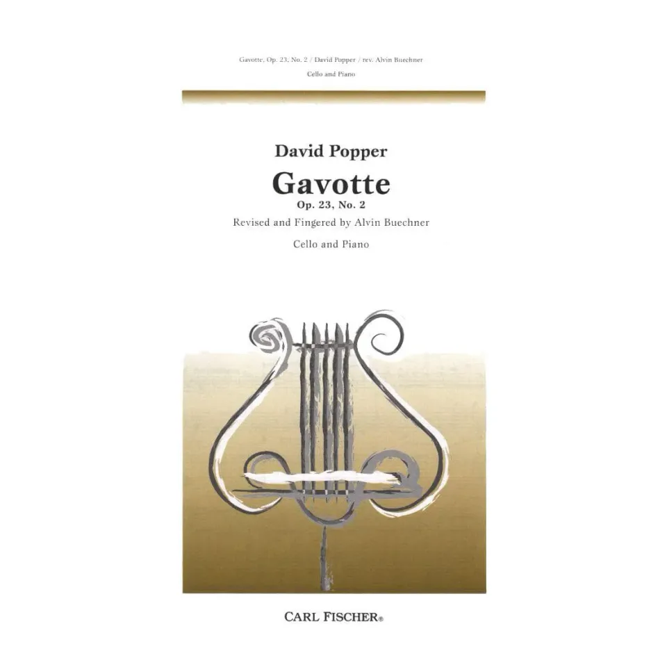 Shar Music Popper Gavotte Nr. 2 D-Dur op. 23 Noten Cello