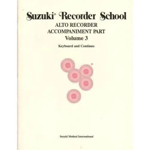 Shar Music Suzuki Recorder School Vol.3 Noten Alt Klavierbegleitung