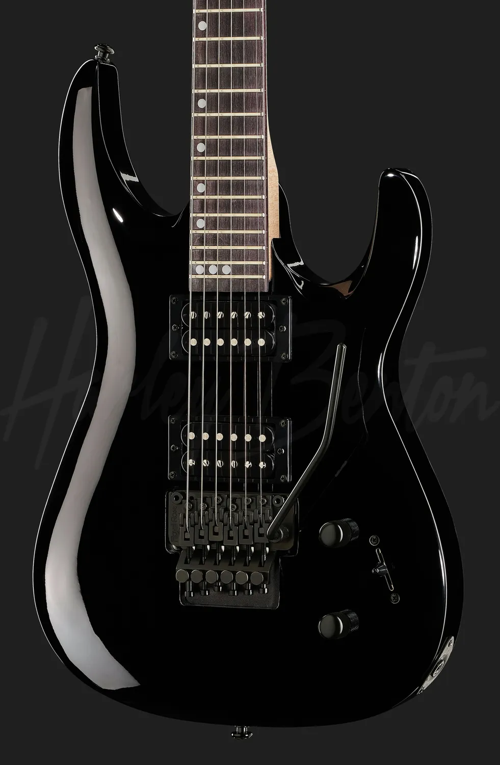 Harley Benton Rock R-456FR BK E-Gitarre Schwarz Floyd Rose
