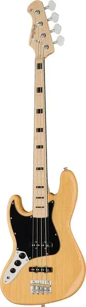 Harley Benton Vintage JB-75LH NA E-Bass Linkshänder Natur Esche
