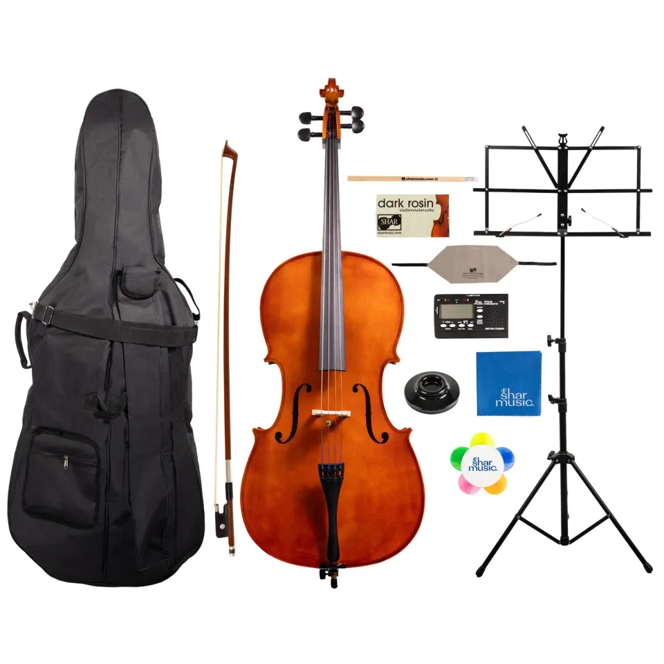 Franz Hoffmann Amadeus Cello 4/4 Deluxe Set massiv warm