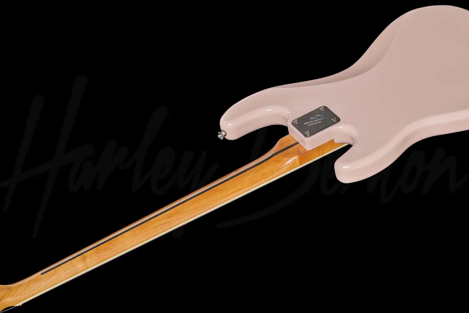 Harley Benton MV-4P E-Bass Shell Pink Splitcoil
