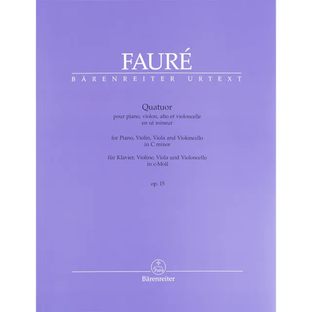 Bärenreiter Fauré Quartett Op 15 Klaviernoten c-Moll