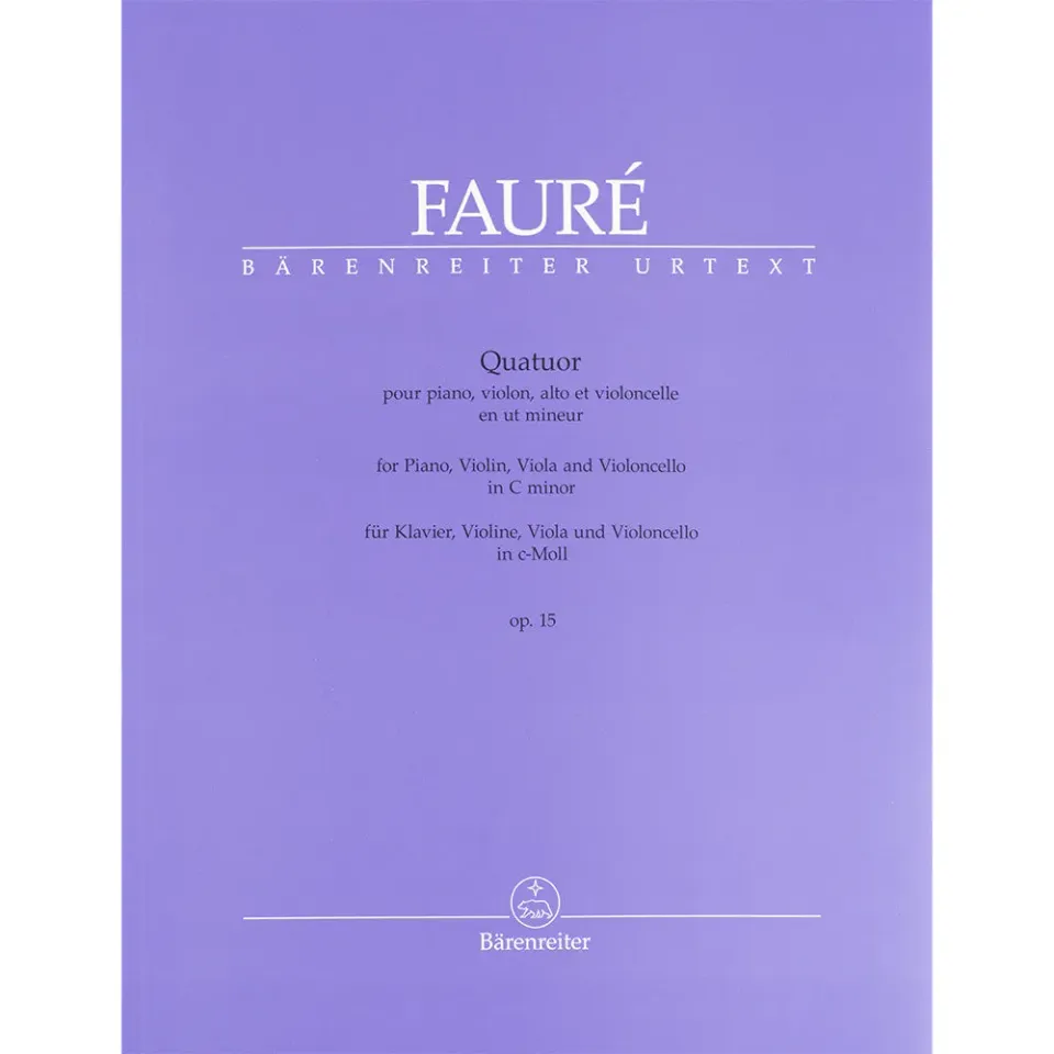 Bärenreiter Fauré Quartett Op 15 Klaviernoten c-Moll