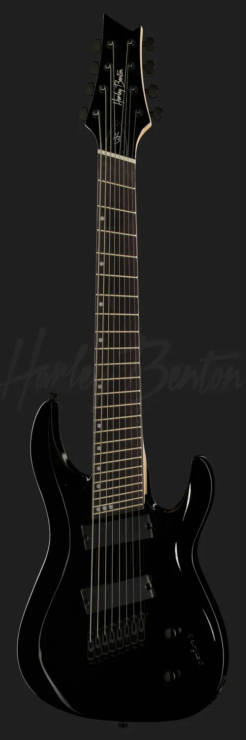 Harley Benton Progressive R-458BK E-Gitarre 8-saitig