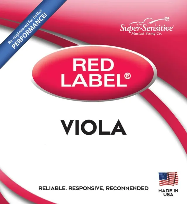 Super-Sensitive Red Label Bratschen A-Saite Stahl mittel