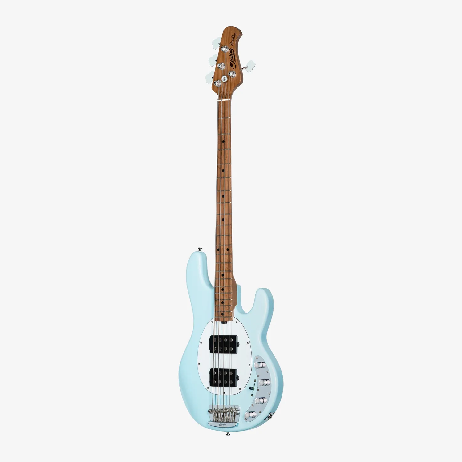 Sterling StingRay RAY34 HH E-Bass Daphne Blue 3-Band EQ
