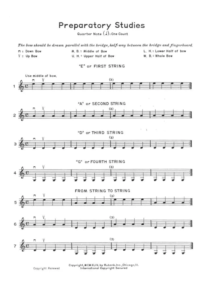 Rubank Hohmann Wohlfahrt Violinschule Band 1 Whistler Anfänger