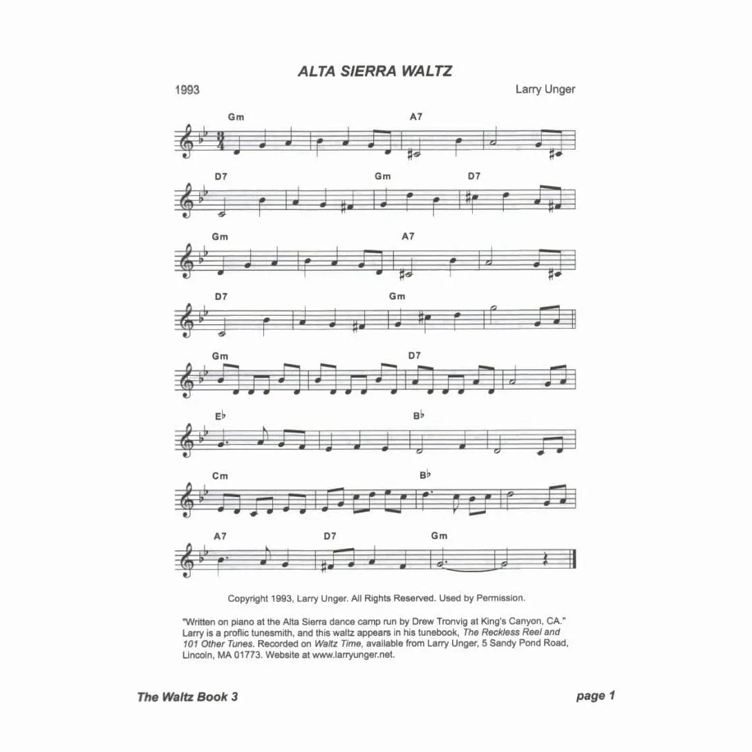Shar Music Waltz Book Volume 3 Noten für Violine