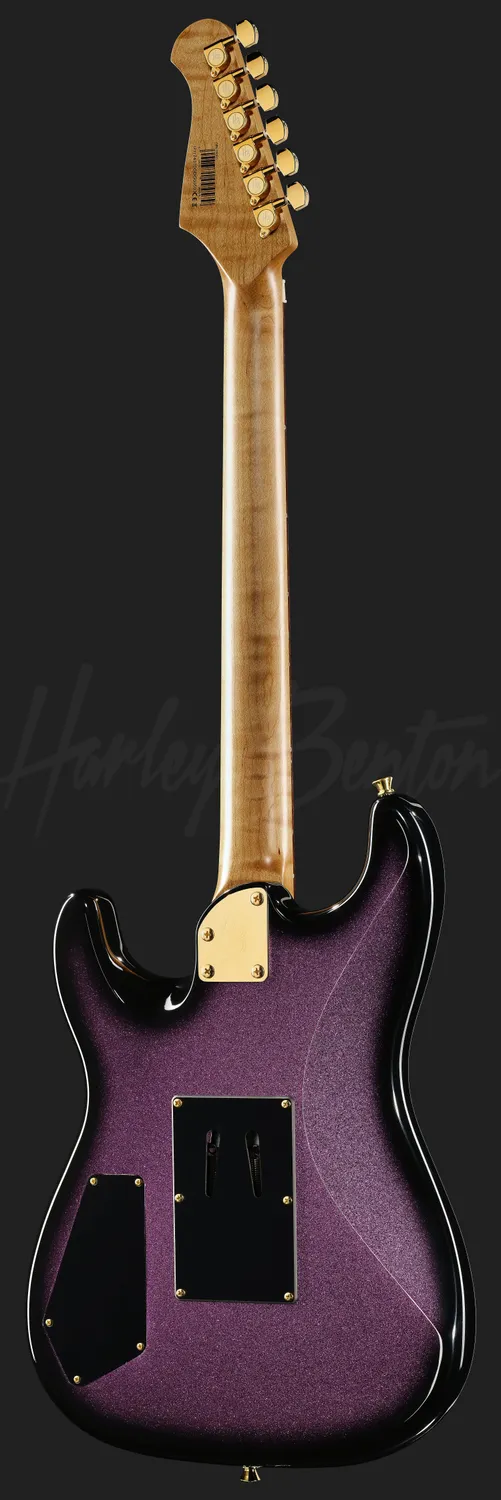 Harley Benton ST-80FR HH E-Gitarre Amethyst Sparkle Floyd Rose