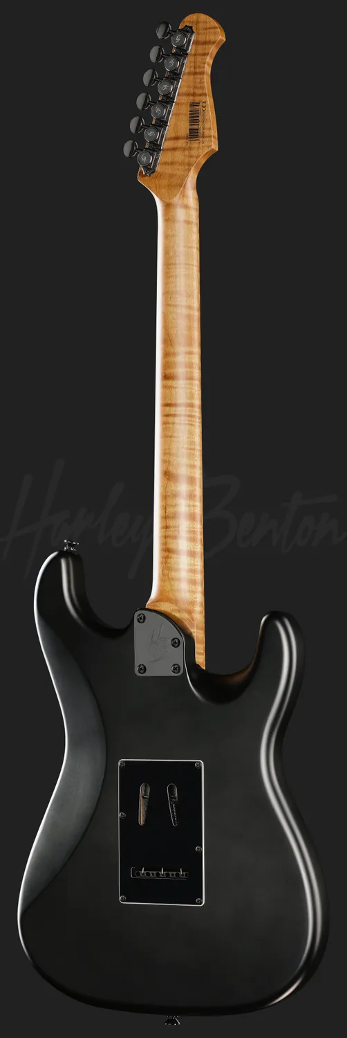 Harley Benton Deluxe ST-Modern Plus MN HSS LH SBK E-Gitarre links schwarz
