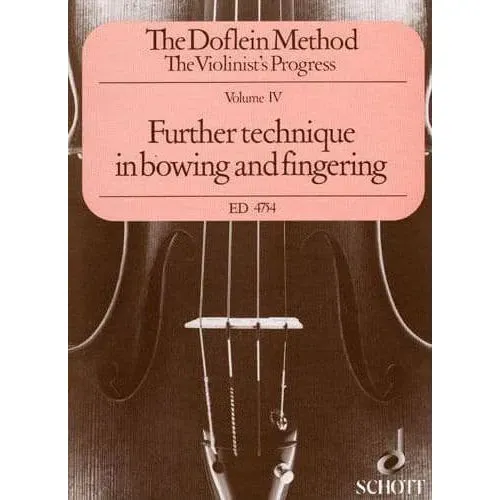 Schott Doflein Methode Band 4 Violine Noten Strichtechnik