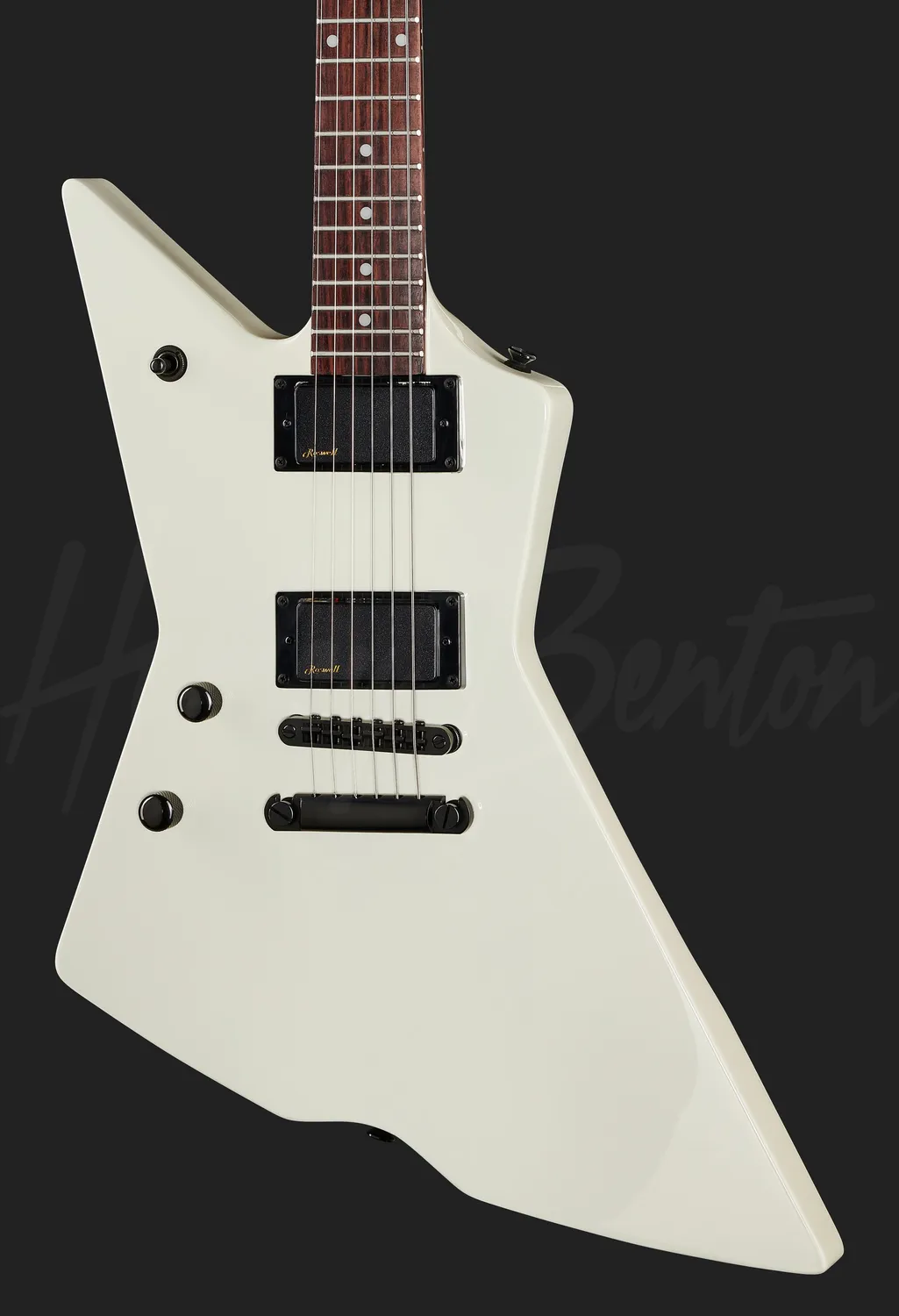Harley Benton EX-84 Modern E-Gitarre Linkshänder Weiß