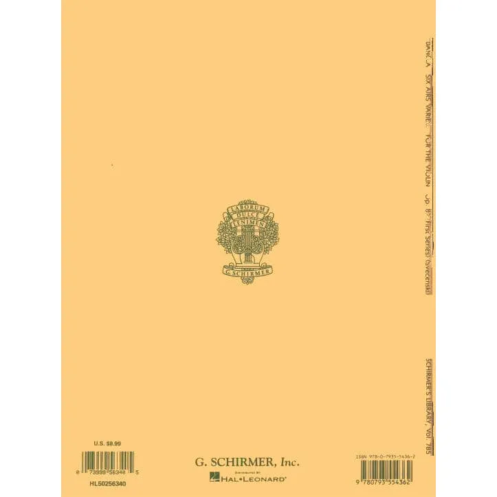Dancla 6 Airs Variés Op. 89 Violinennoten Violine Klavier