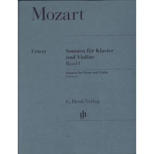 Henle Mozart Sonaten Klavier Violine Band 1 Noten Urtext