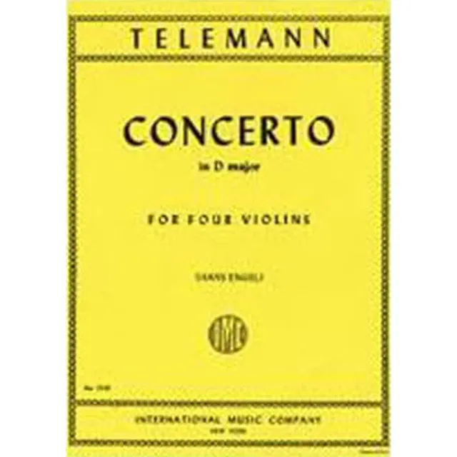 International Telemann Konzert D-Dur TWV 40:202 Noten Violine