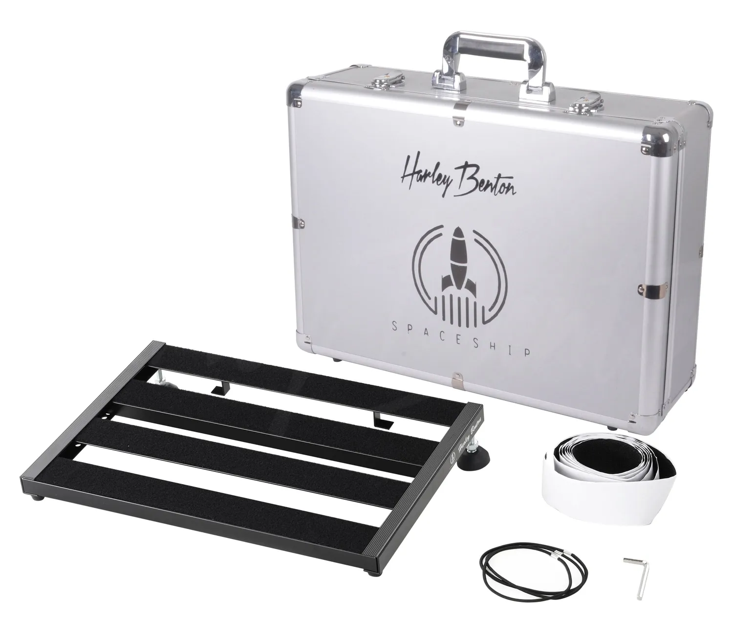Harley Benton Standard SpaceShip 40 Pedalboard Alu mit Hardcase
