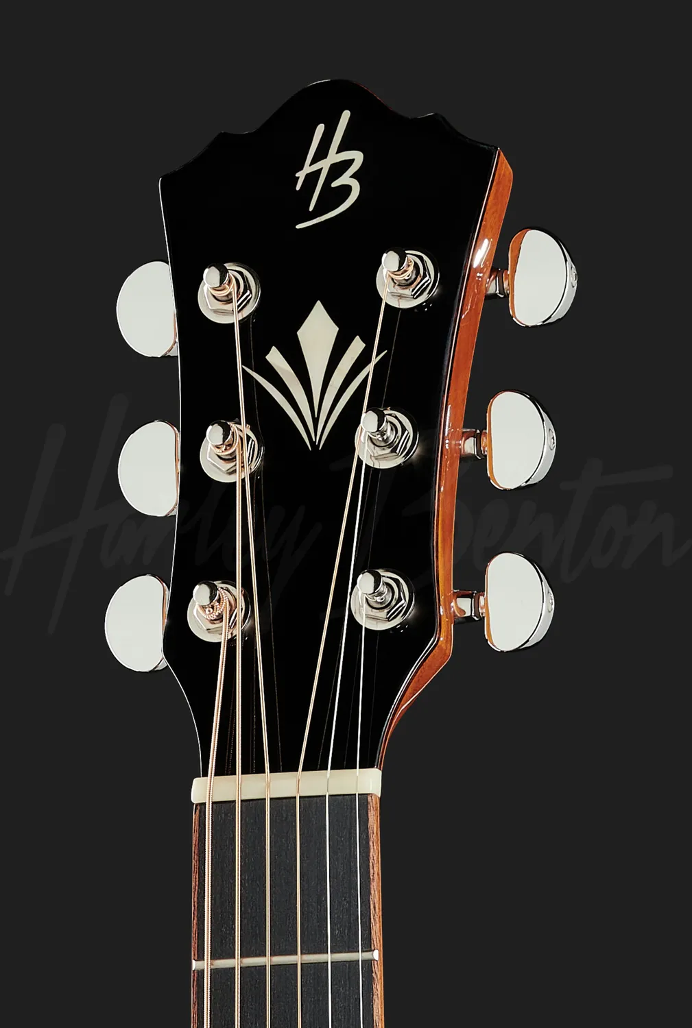 Harley Benton CLC-650SM-CE BK Akustikgitarre Mahagoni schwarz