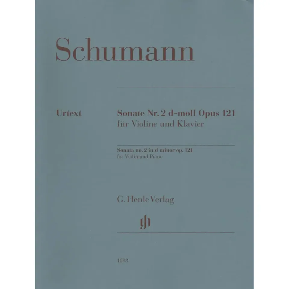 Shar Music Schumann Sonate Nr 2 d-moll Op 121 Noten Violine Urtext