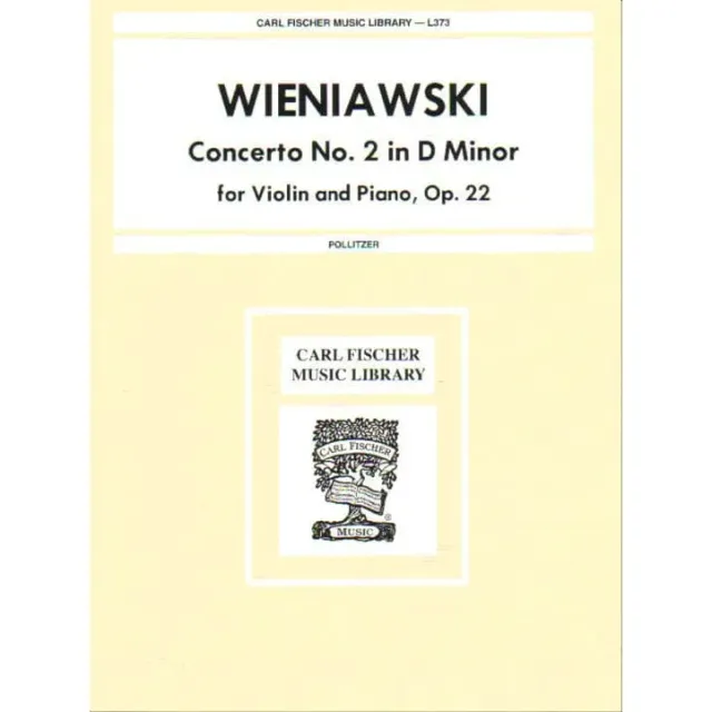Carl Fischer Wieniawski Konzert Nr. 2 Op. 22 Violine Klavier